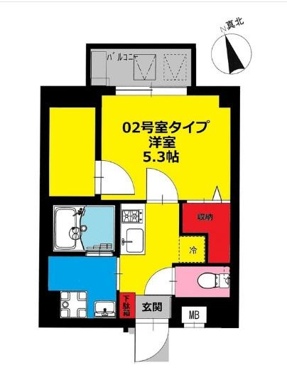 江東区南砂７丁目の賃貸マンションの間取り