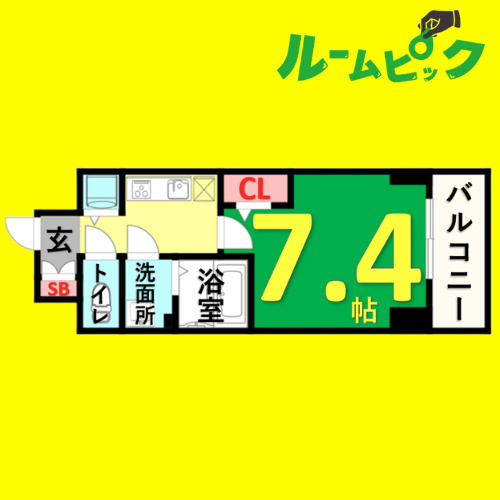 エスリード新栄グランラグジェ　名古屋市賃貸　仲介手数料無料の間取り
