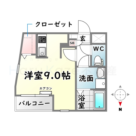 【間取り】 | フェリシア桜本町【名古屋市賃貸・ワンフロアー2戸】