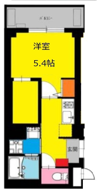 墨田区吾妻橋１丁目の賃貸マンションの間取り