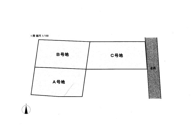 たつの市龍野町北龍野Ｂ号地の区画図
