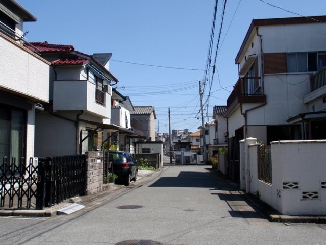 明石市藤江土地の前面道路含む現地写真