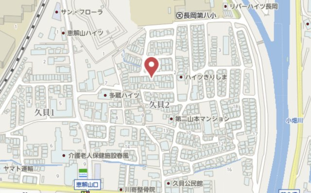 長岡京市久貝2丁目　中古戸建の地図