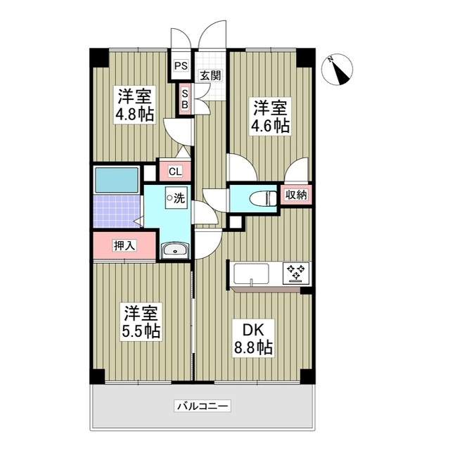 サニーエステートの間取り