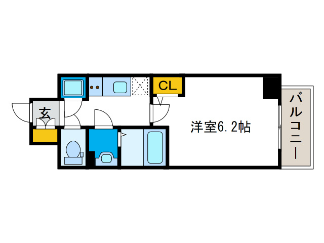 エスリード南堀江グランツの間取り