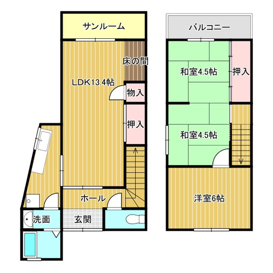 【間取り】 | 東二見戸建て