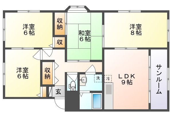 【間取り】 | ドルチェ新保