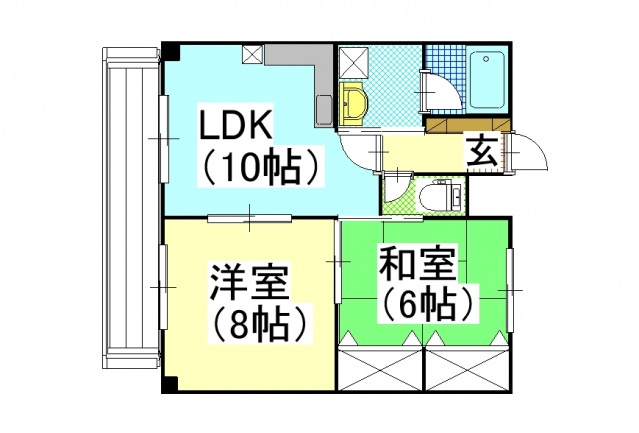 【間取り】 | メゾンタイショウ3