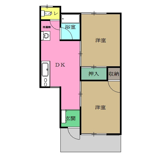 【間取り】 | コーポ・コスモ
