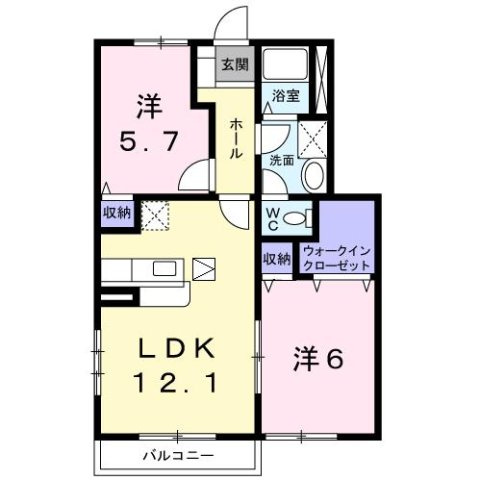 【間取り】 | リブインクレストⅡ