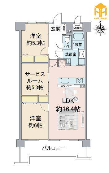 コスモハイツ新大阪弐番館の間取り|※現況と図面が異なる場合現況を優先いたします。