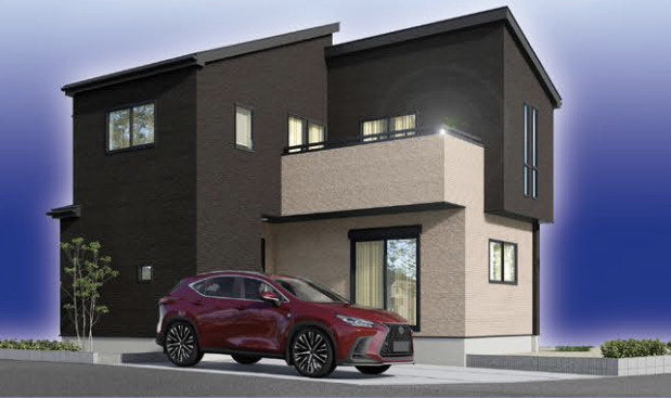 【仲介手数料無料】狭山市広瀬東１５期全１棟　狭山市の不動産なら西武ハウジングの外観パース