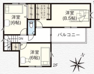 【仲介手数料無料】狭山市広瀬東１５期全１棟　狭山市の不動産なら西武ハウジングの間取り