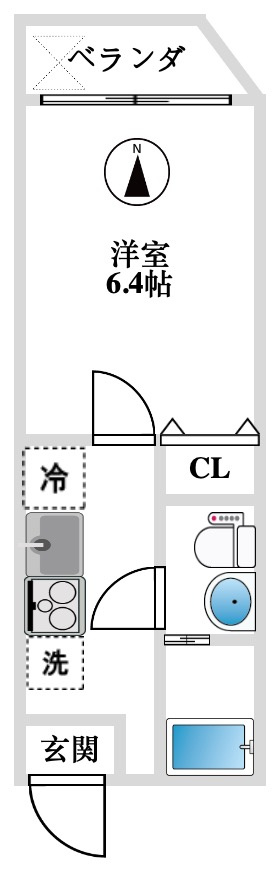 オークレスト小岩の間取り