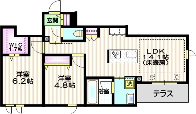 ピア　氷川参道の間取り