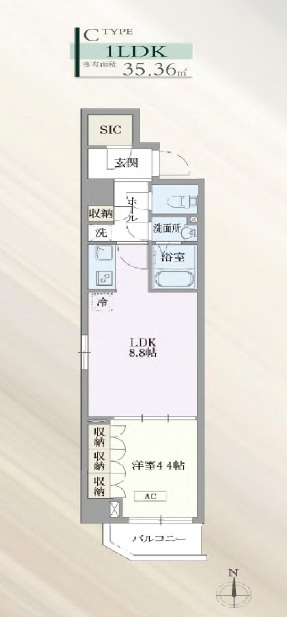 ハビテ外苑の間取り|ハビテ外苑