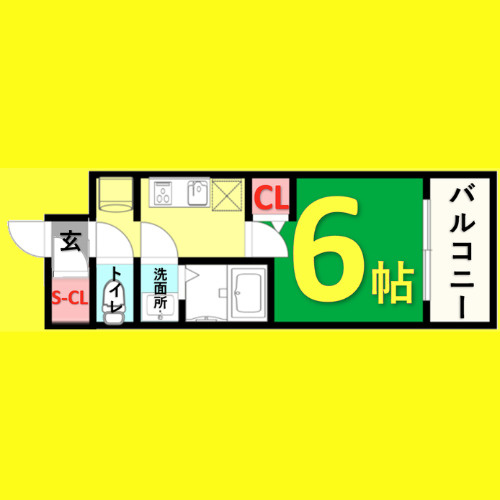 メイクス今池PRIME　名古屋市賃貸　仲介手数料無料の間取り