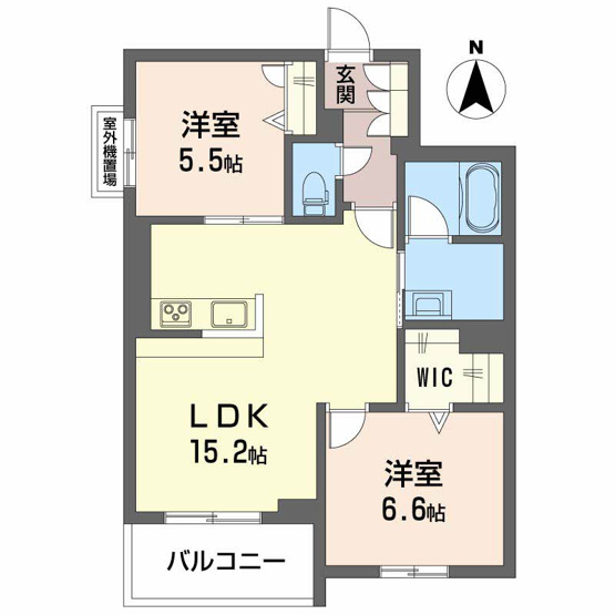 【間取り】 | ベレオガーデンズ福富西