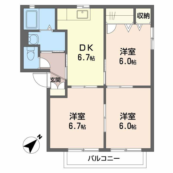 【間取り】 | アレックス・コート 壱番館