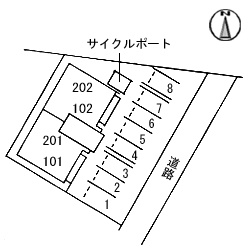 【区画図】 | アレックス・コート 壱番館