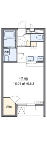 レオパレスアゼリアカーサの間取り