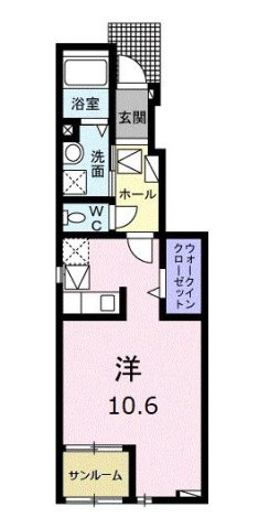 プラシードＵⅡの間取り