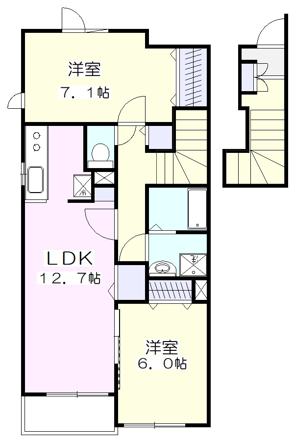 ベル　アンジュⅢ・サウスの間取り
