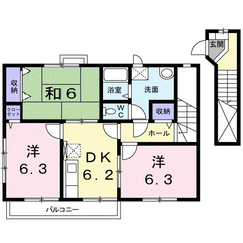 マロンフォレスタDの間取り