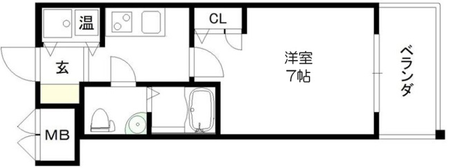 【間取り】 | ベルエ難波西