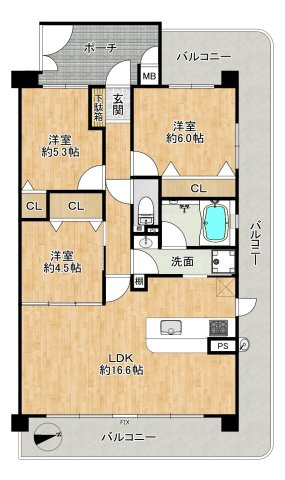 キングマンション千船弐番館の間取り|◆【onehome売主・直売物件】当社→お客様の関係でご内覧～商談までスムーズです!!
◆直接取引で諸費用が抑えられます♪