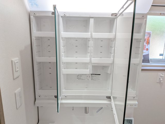 土浦市中村南　新築戸建て　1号棟の独立洗面台