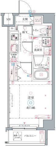 クレヴィスタ高砂Ⅱの間取り
