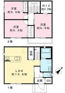 Ｎｅｓｔ Ｓｕｎｎｙ Ａの間取り