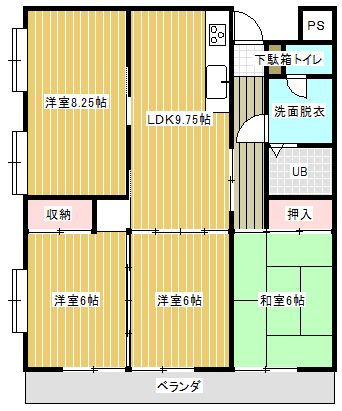 池松コーポⅠの間取り