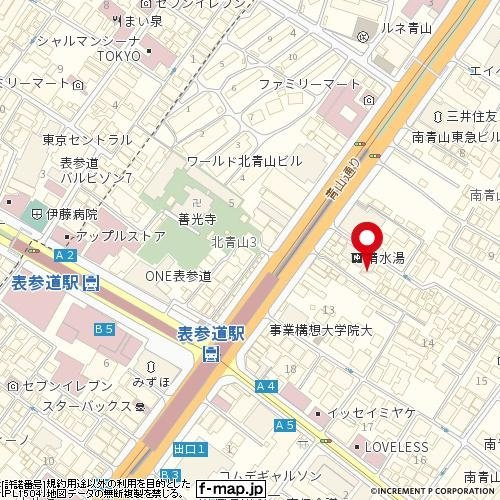 プリヴェール南青山の地図