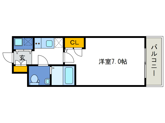 ベルエ難波西の間取り