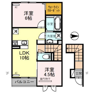 【間取り】 | シャルム　フルーレⅡ