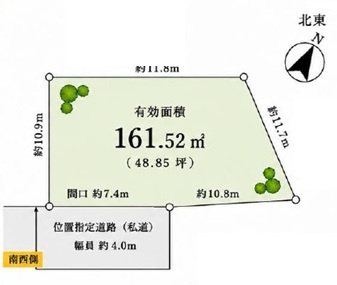 9/23売り止め　詳細不明の土地図