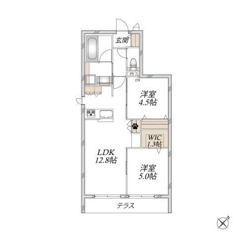 Ｓａｎｃｔｕａｒｙ　Ｇａｒｄｅｎの間取り