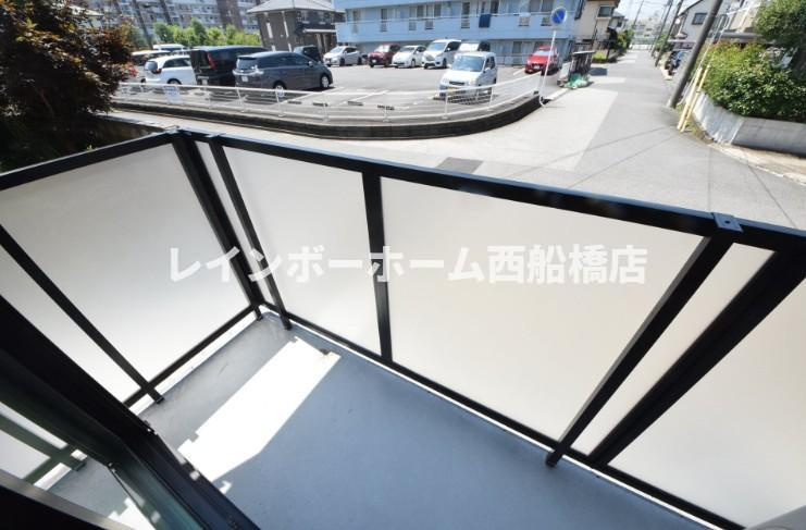ベルシャンテ新松戸のバルコニー