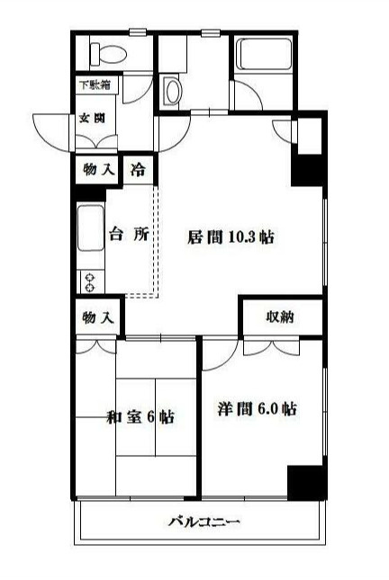 ガーデニアハイツの間取り