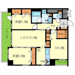 CASA甲子園口Ⅰの間取り