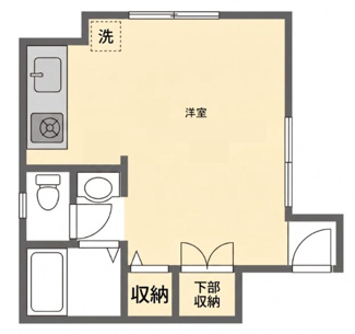 【間取り】 | ＴＳ方南ハイム | 間取りです。