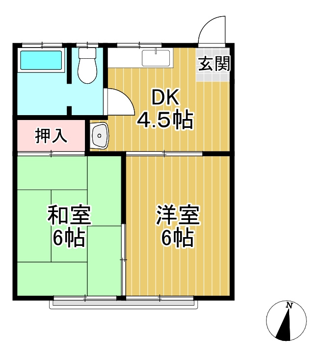 中央アパートの間取り