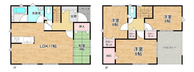 クレードルガーデン社　第22　1号棟の間取り