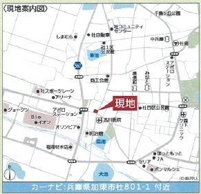 クレードルガーデン社　第22　1号棟の地図