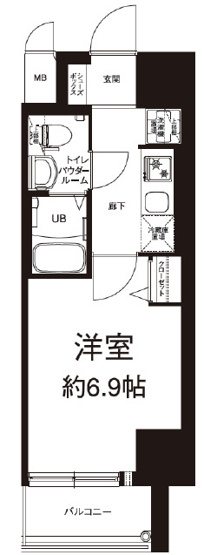 【間取り】 | エグゼ大阪CITYルーエ