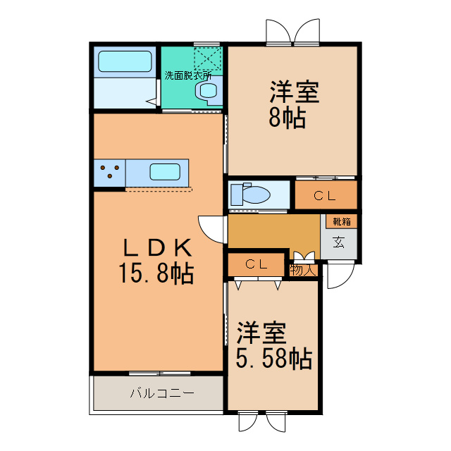 EAST GARDENⅧの間取り