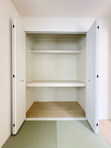 CRADLE GARDEN　小倉北区井堀第1の収納|和室には収納スペースを備え、布団や季節用品などもすっきり収納できます。
