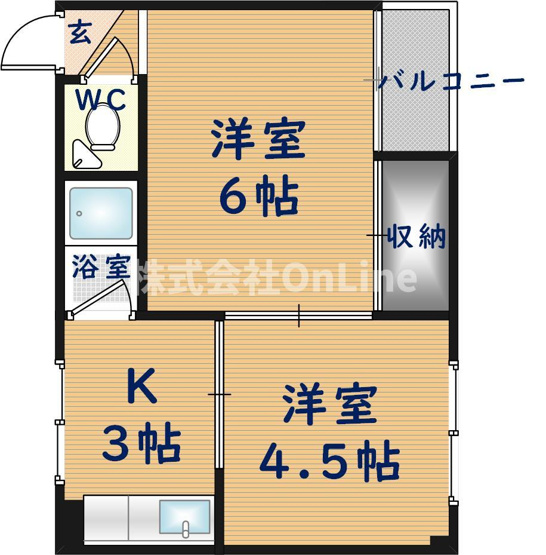【間取り】 | 久宝寺コーポラスA棟